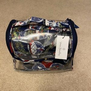 Vera Bradley Toiletry Makeup Bag Set of 6